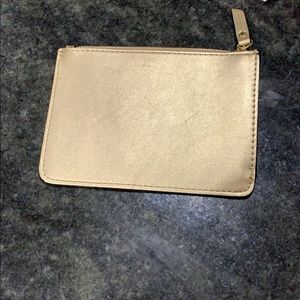 Neiman Marcus Ladies gold slender pouch